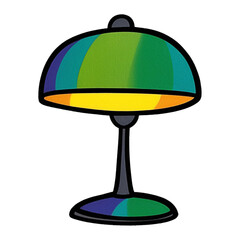 Illustration of a green plate transparent background