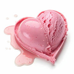 heart shape candy against white background