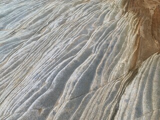 Full frame of sandstone rock pattern, Rock formation, natural of sand stone on beach in Australia,...