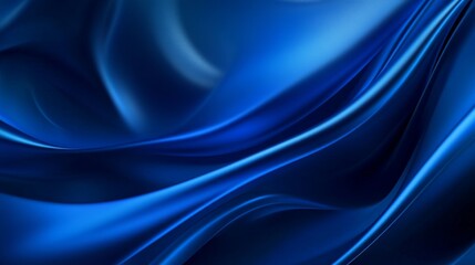 Abstract blue background with smooth curved design and blurred lines in a modern minimalist style

