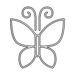 Butterfly icon in line style