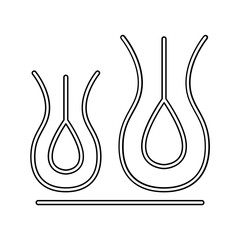 Plant icon in line style