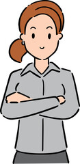 Illustration of woman cartoon