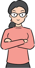 Illustration of woman cartoon