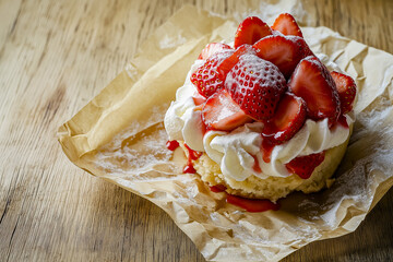 Nostalgi Strawberry Shortcake with Vintage Aesthetic