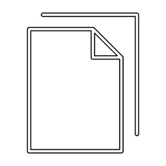 Paper icon in line style