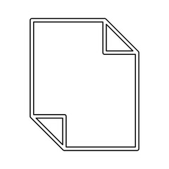 Paper icon in line style