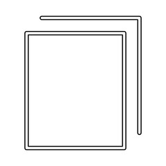 Paper icon in line style