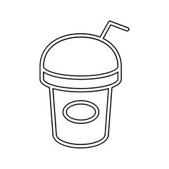 Smoothie icon in line style