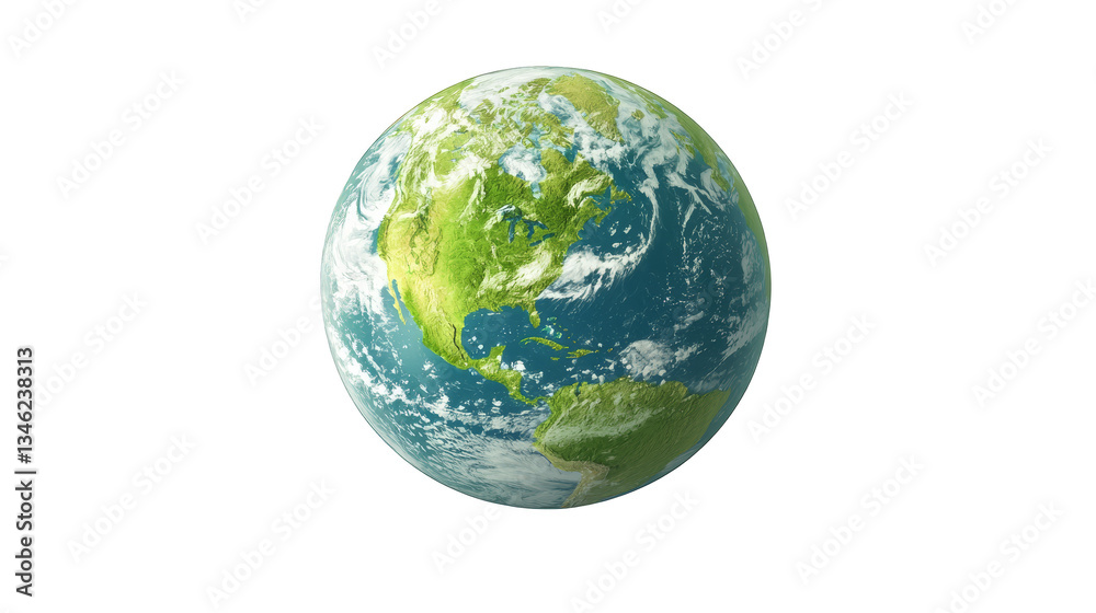 Wall mural global grid network, earth in a digital age connecting the world through data and technology