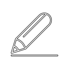 Write icon in line style