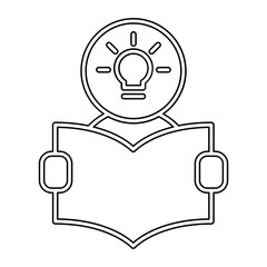 Idea icon in line style