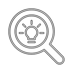 Idea icon in line style