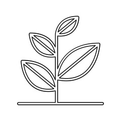 Tree icon in line style