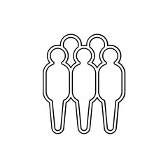 Team icon in line style