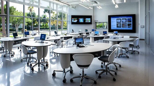 Modern Classroom Design with Innovative Learning Spaces