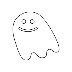 Ghost icon in line style