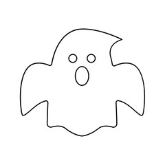 Ghost icon in line style