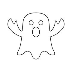 Ghost icon in line style