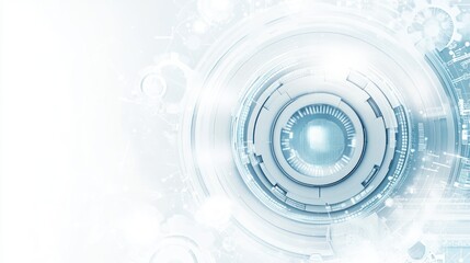 Obraz premium Abstract futuristic technology eye graphic