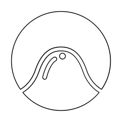 Acne icon in line style