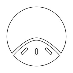 Acne icon in line style