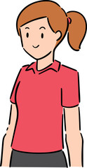 Illustration of woman cartoon