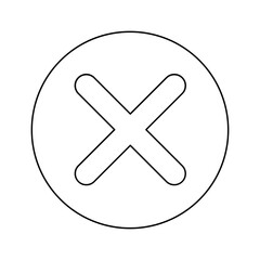 Delete icon in line style