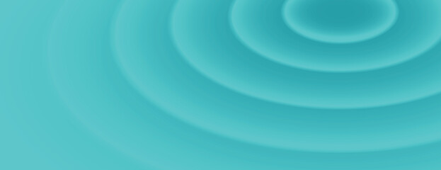 A teal background with a teal ripple effect, creating a smooth, calming texture. The background is soothing and repetitive. Circular pattern background. Teal background vector.