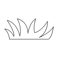 Grass icon in line style