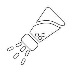 Salt icon in line style