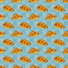 seamless pattern with bread