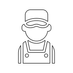 Technician icon in line style