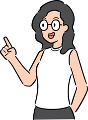 Illustration of woman cartoon