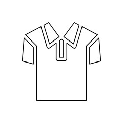 Polo shirt icon in line style
