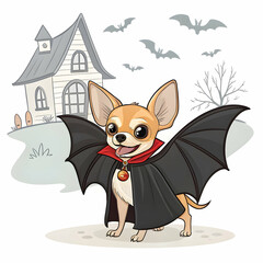 Adorable Halloween Pups Spooky Dogs in Costume with Pumpkins Ready for a Spooky Night