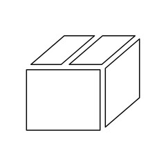 Box icon in line style