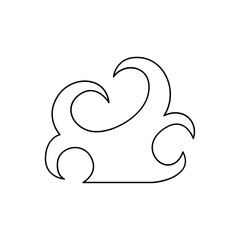 Fire icon in line style