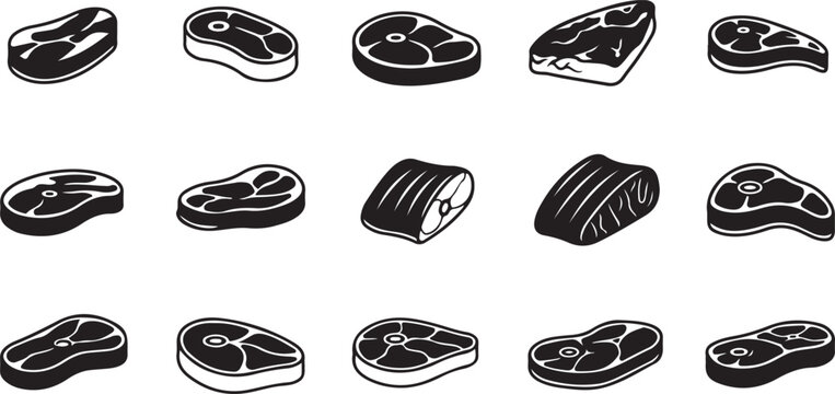 meat icon or logo isolated sign symbol vector illustration - Collection of high quality black style vector icons
