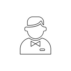 Referee icon in line style