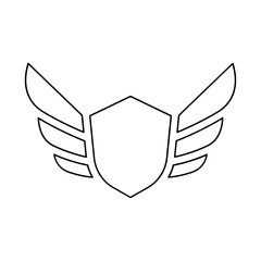 Wing icon in line style