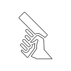 Fototapeta premium Starting gun icon in line style
