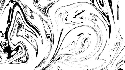 Abstract Liquid Black and White Marble Background