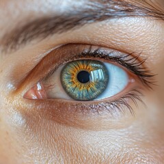 Fototapeta premium Close-up beautiful eye banner