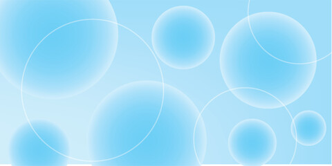 Abstract geometric background gradient soft light blue bokeh for Graphic Business background hitech technology digital design illustration web template background backdrop desktop wallpaper bubbles