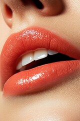  Close-up beautiful lips banner