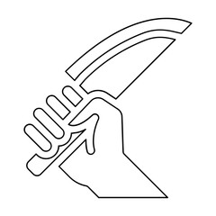 Violence icon in line style