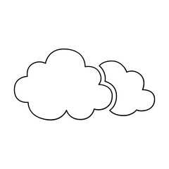 Cloud icon in line style