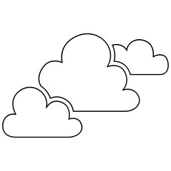 Cloud icon in line style