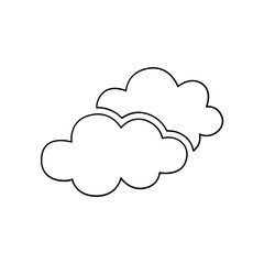 Cloud icon in line style